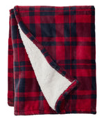 Wicked Plush Sherpa Throw, Plaid - US 0733