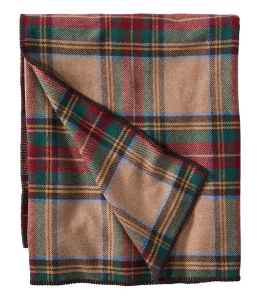 Washable Wool Blanket, Plaid - US 8476
