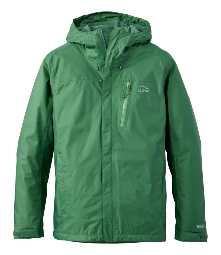 Men's Trail Model Rain Jacket, Fleece-Lined - US 5084