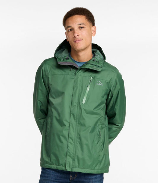 Men's Trail Model Rain Jacket, Fleece-Lined - US 5084