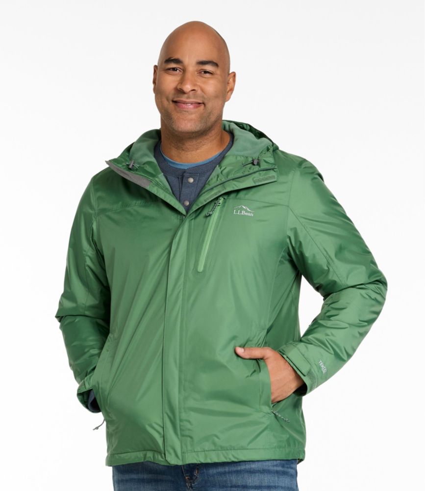 Men's Trail Model Rain Jacket, Fleece-Lined - US 5084