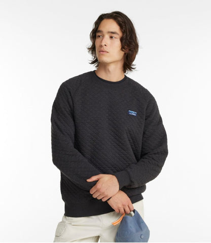 Men's Quilted Sweatshirt, Crewneck - US 4573