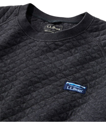 Men's Quilted Sweatshirt, Crewneck - US 4573