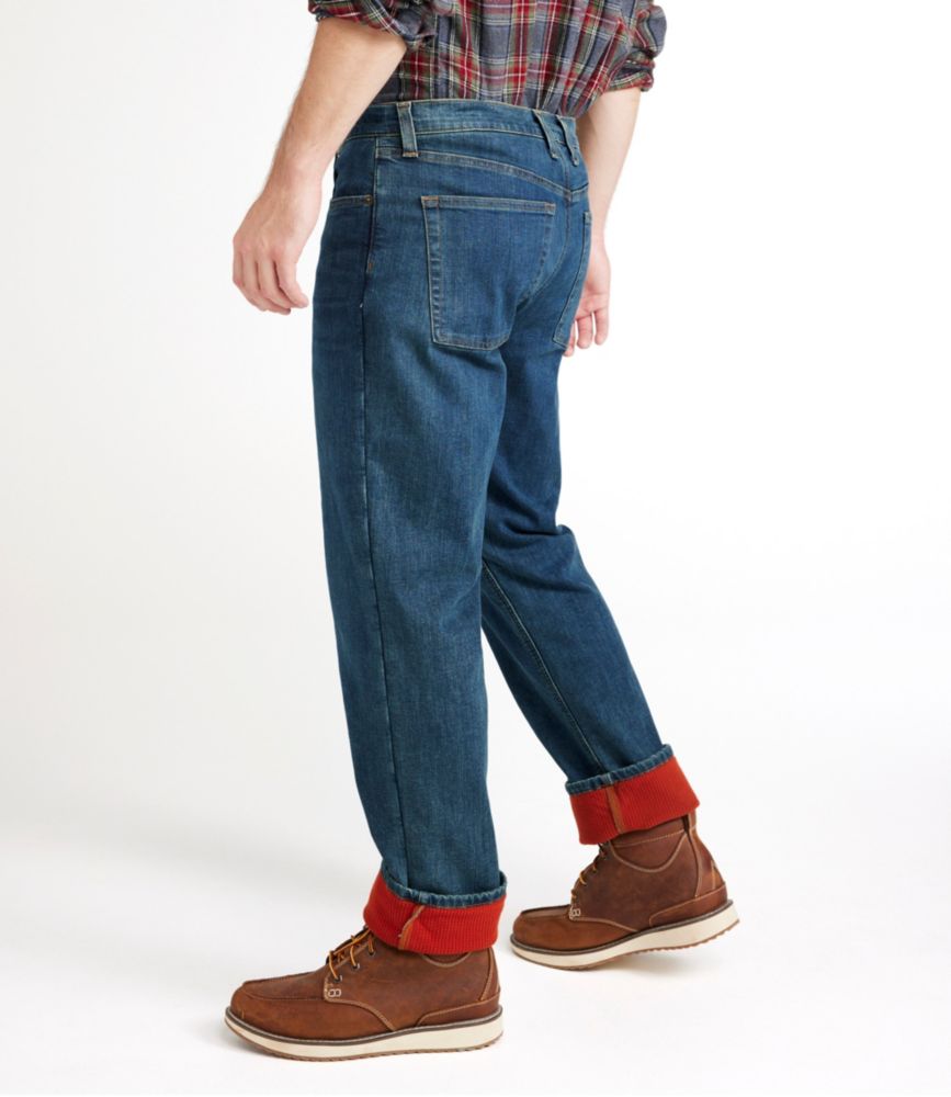 Men's BeanFlex® Jeans, Standard Athletic Fit, Fleece-Lined - US 8499