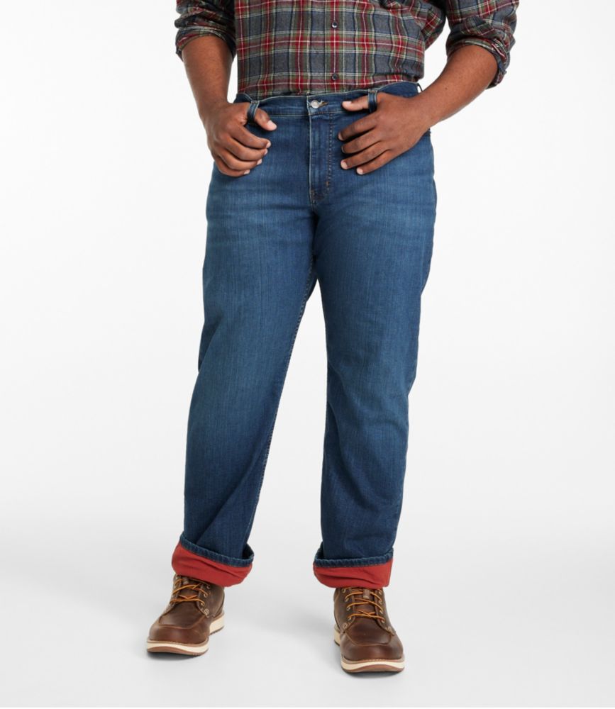 Men's BeanFlex® Jeans, Standard Athletic Fit, Fleece-Lined - US 8499