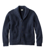 Men's L.L.Bean Classic Ragg Wool Sweater, Cardigan - US 6755