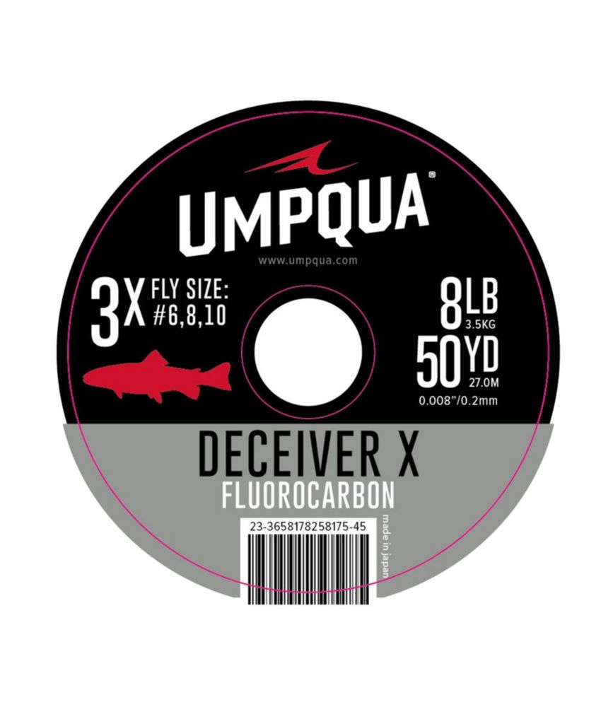 Umpqua Deceiver X Fluorocarbon Tippet, 50 Yards - US 6048