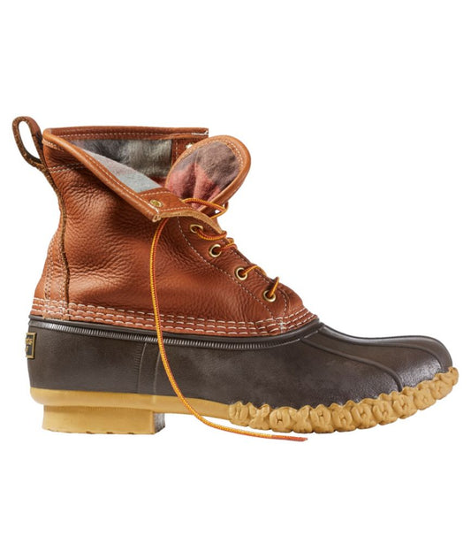 Men's Bean Boots 8", Flannel-Lined Insulated - US 4148