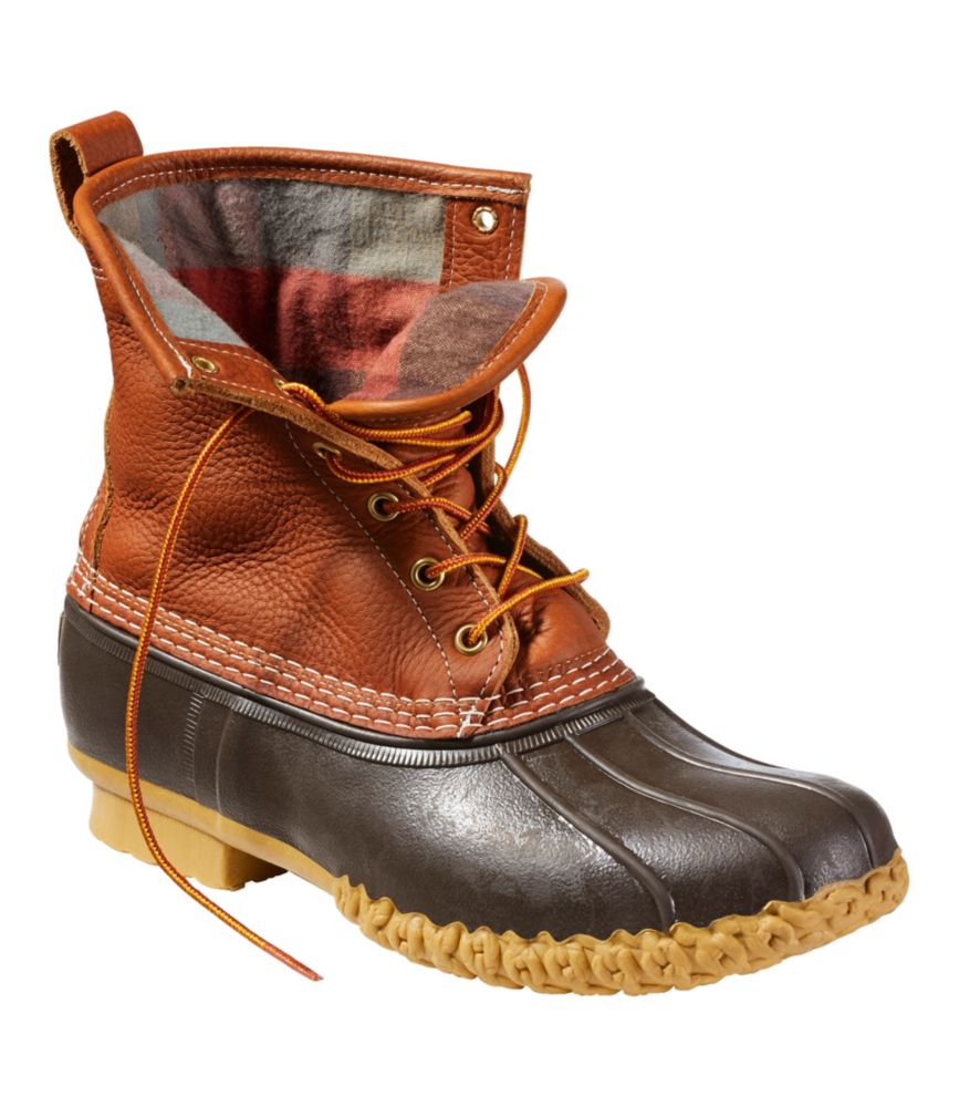 Men's Bean Boots 8", Flannel-Lined Insulated - US 4148