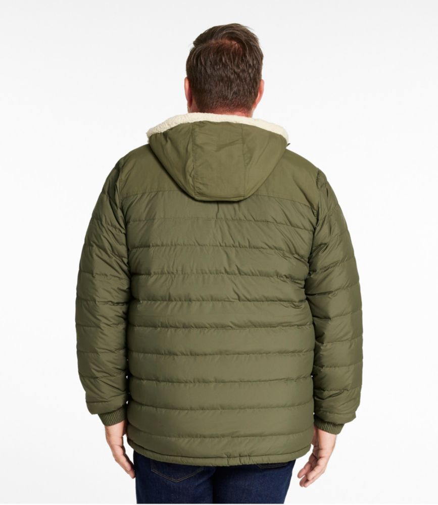 Men's Mountain Classic Down Hooded Jacket, Sherpa-Lined - US 3984