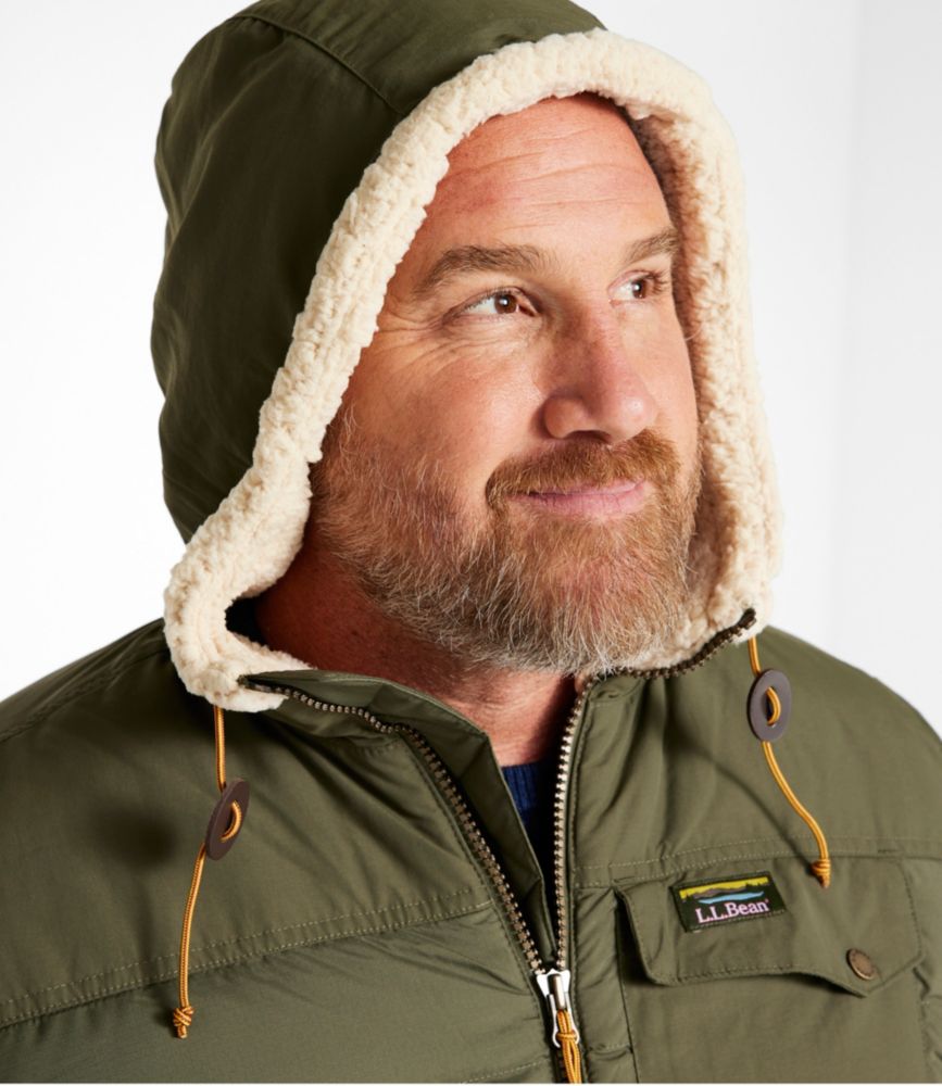 Men's Mountain Classic Down Hooded Jacket, Sherpa-Lined - US 3984