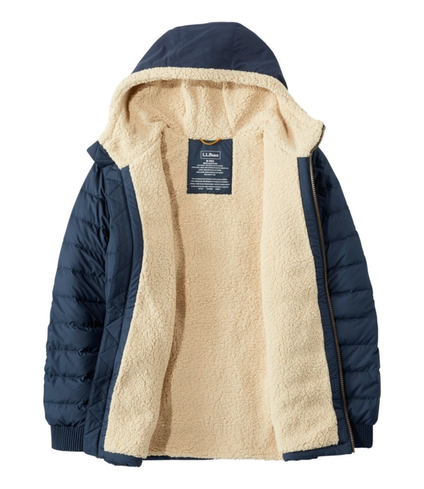 Men's Mountain Classic Down Hooded Jacket, Sherpa-Lined - US 0269