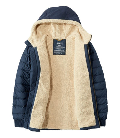 Men's Mountain Classic Down Hooded Jacket, Sherpa-Lined - US 0269