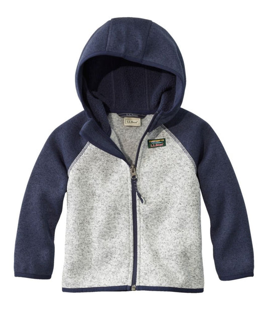 Infants' and Toddlers' L.L.Bean Sweater Fleece, Hooded Colorblock - US 9843