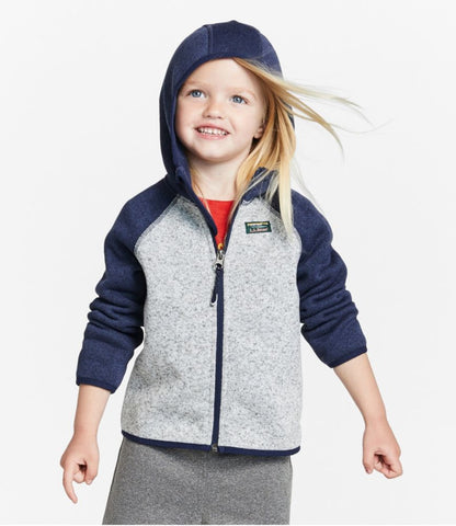 Infants' and Toddlers' L.L.Bean Sweater Fleece, Hooded Colorblock - US 9843