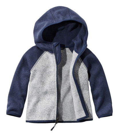 Infants' and Toddlers' L.L.Bean Sweater Fleece, Hooded Colorblock - US 9843