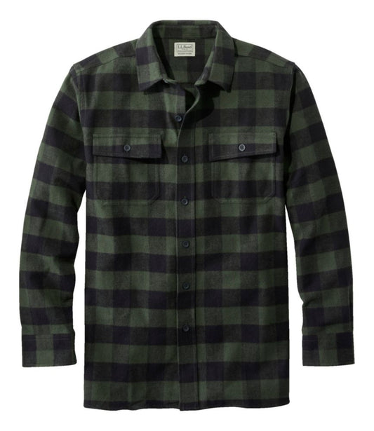 Men's Chamois Shirt, Slightly Fitted, Plaid - US 5695