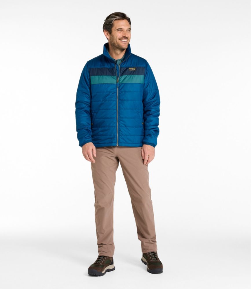 Men's Mountain Classic Puffer Jacket, Colorblock - US 4946