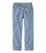 Women's Lakewashed Pull-On Chinos, Mid-Rise Chambray Ankle Pants - US 7088