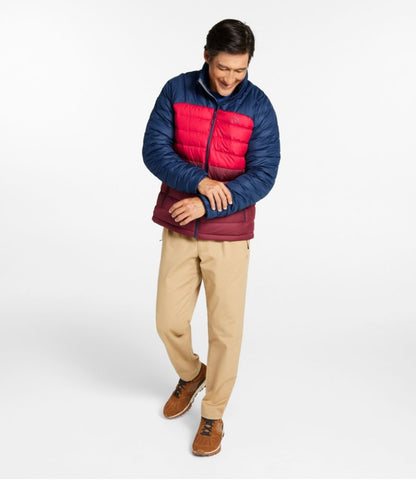 Men's Bean's Down Jacket, Colorblock - US 7497