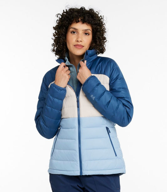 Women's Bean's Down Jacket, Colorblock - US 6230