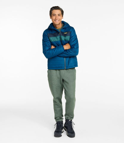 Men's Mountain Classic Puffer Hooded Jacket, Colorblock - US 0160