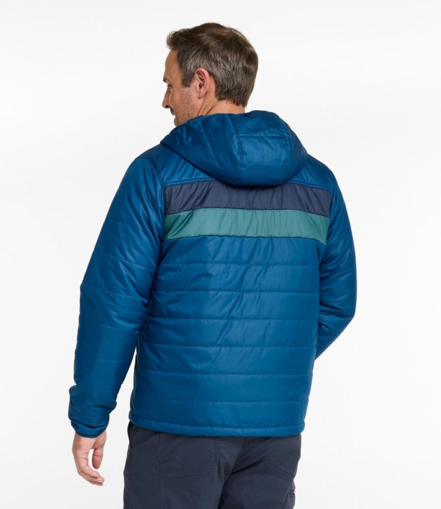 Men's Mountain Classic Puffer Hooded Jacket, Colorblock - US 0160