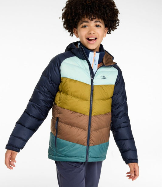 Kids' Ultralight 650 Down Jacket, Colorblock - US 5358