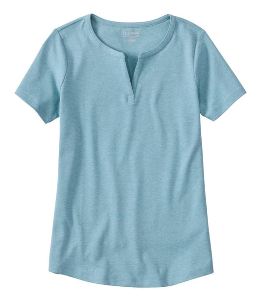 Women's L.L.Bean Tee, Short-Sleeve Notch-Neck - US 9220