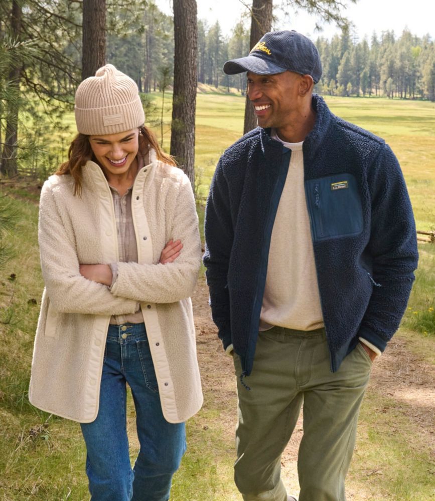 Men's Bean's Sherpa Fleece Jacket - US 3592