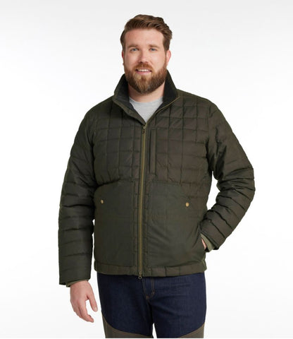 Men's L.L.Bean Upcountry Waxed Cotton Down Sweater - US 3441