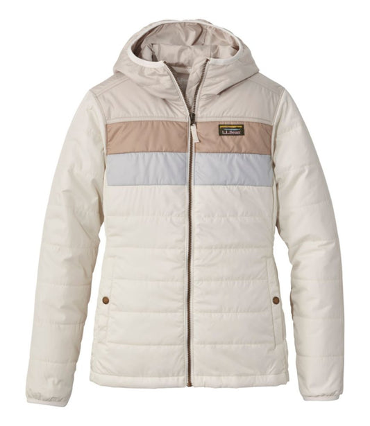 Women's Mountain Classic Puffer Hooded Jacket, Colorblock - US 1072