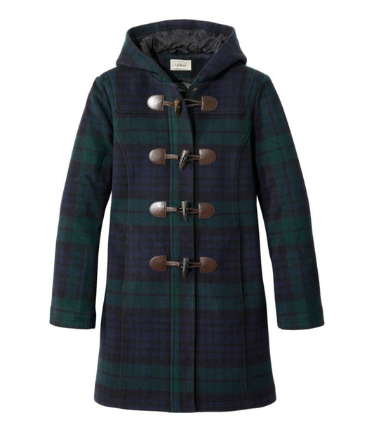 Women's Classic Lambswool Duffel Coat, Pattern - US 0682