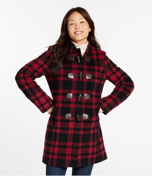 Women's Classic Lambswool Duffel Coat, Pattern - US 3683