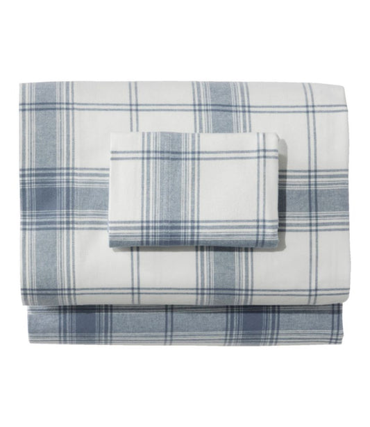 Organic Flannel Sheet Collection, Plaid - US 2802