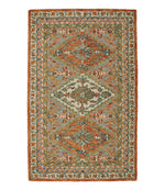 Bordered Medallion Wool Tufted Rug - US 1323