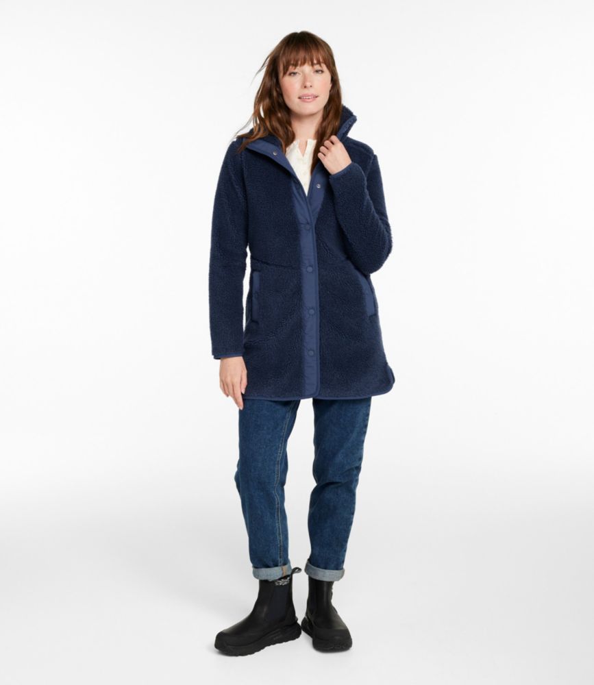 Women's Bean's Sherpa Fleece Coat - US 7611