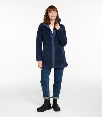 Women's Bean's Sherpa Fleece Coat - US 7611