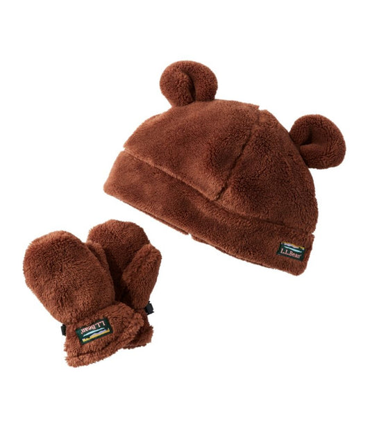 Toddlers' Hi-Pile Hat and Mitten Set - US 8611