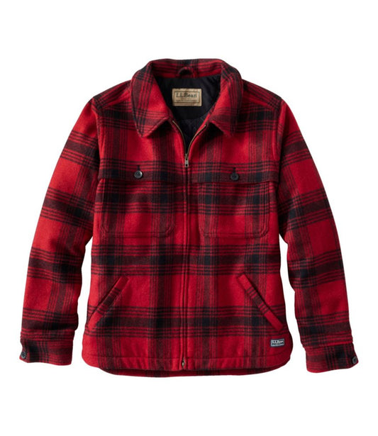 Women's Maine Guide Zip Front Jac-Shirt with PrimaLoft, Plaid - US 9822