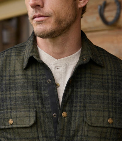 Men's Maine Guide Lightweight Wool Field Shirt, Plaid - US 5154
