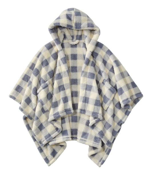 Cozy Sherpa Wearable Throw, Plaid - US 2197