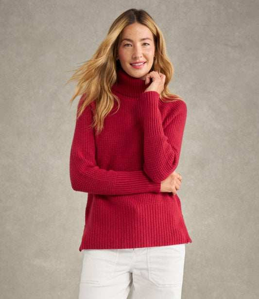 Women's SuperSoft Waffle Sweater, Turtleneck - US 6342