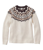 Women's Bean's Classic Ragg Wool Sweater, Crewneck Fair Isle - US 6385
