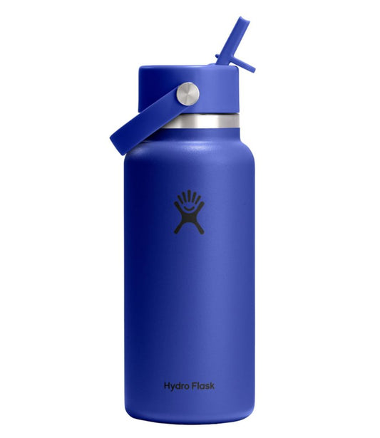 Hydro Flask Wide Mouth Water Bottle with Flex Straw Cap, 32 oz. - US 8279