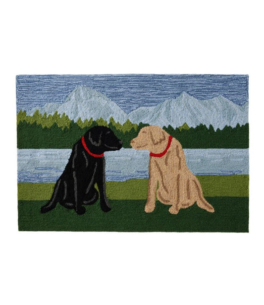 Indoor/Outdoor Vacationland Rug, Mountain Dogs - US 8878