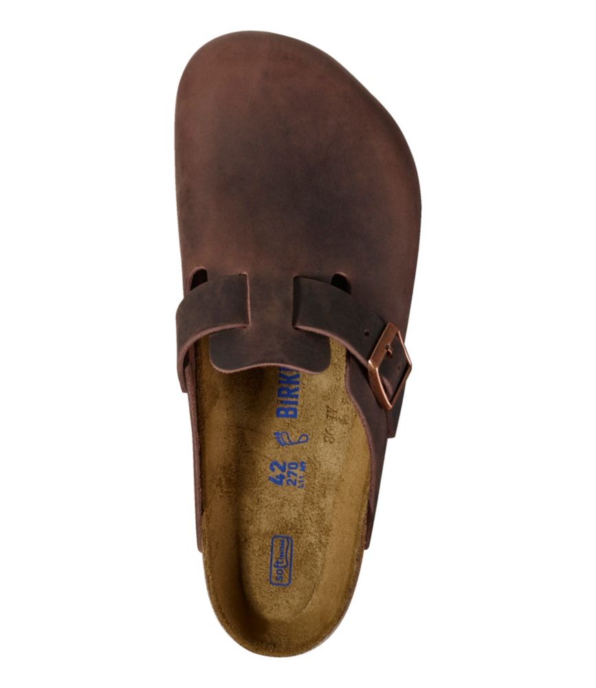 Men's Birkenstock Soft Footbed Boston Clogs, Leather - US 5389