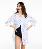 Women's Cloud Gauze Cover-Up Shirt, Stripe - US 7890