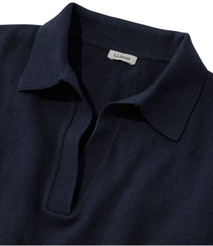Women's Cotton/Cashmere Sweater, Polo - US 2137