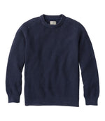 Men's Sunwashed Textured Cotton Sweater, Crewneck - US 4153